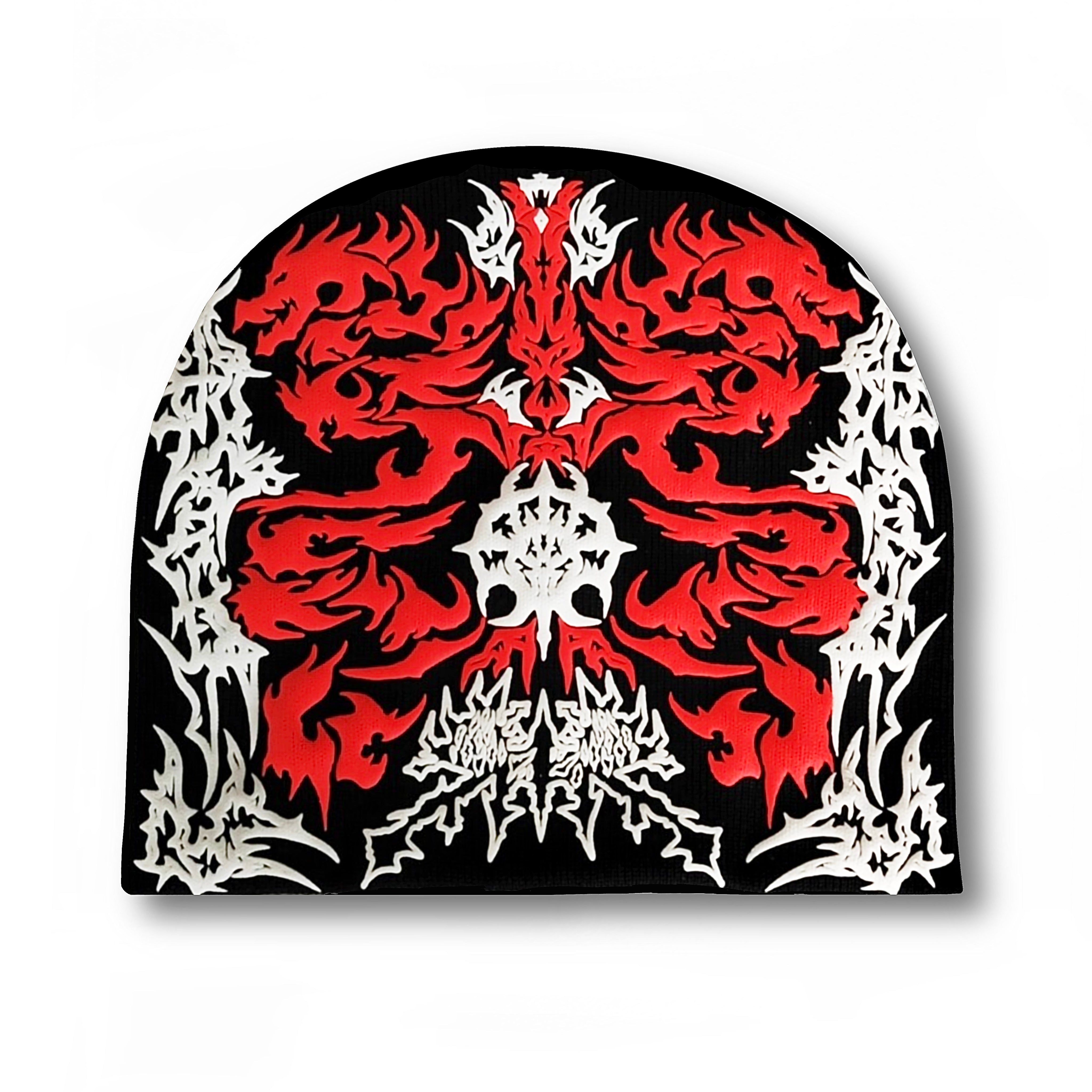 Red Full-Zip Hoodie + Beanie Bundle